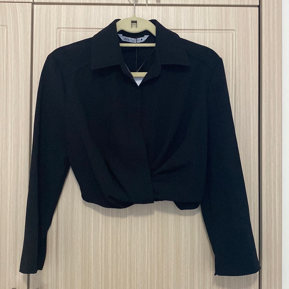 Zara Pleated Crop Top